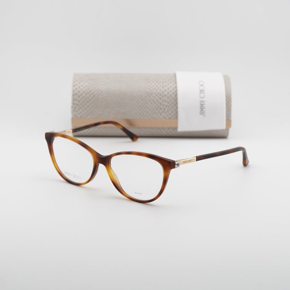 Jimmy Choo JC287 0086 00 Cat Eye Eyeglasses - Havana 54mm